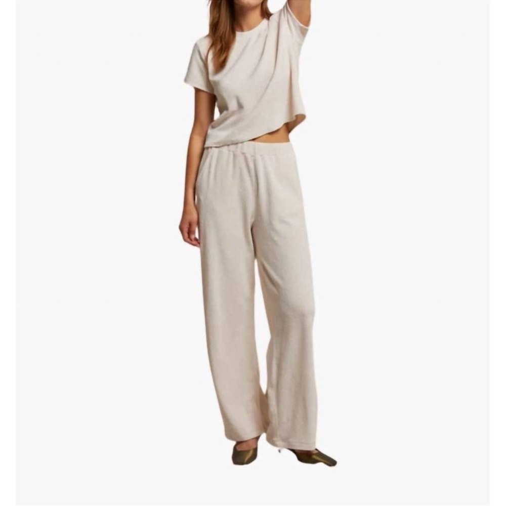 REVOLVE perfectwhitetee Holly Velour Wide Leg XS Pant Color Sugar